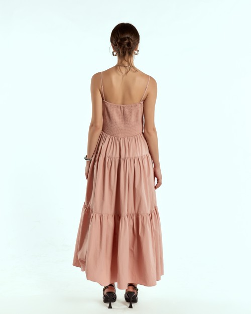 SIXDO Raw Flared Dress for Women